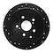 Dynamic Friction Co BRAKE ROTOR DRILLED AND SLOTTED BLACK 633-76141L - alternate 1